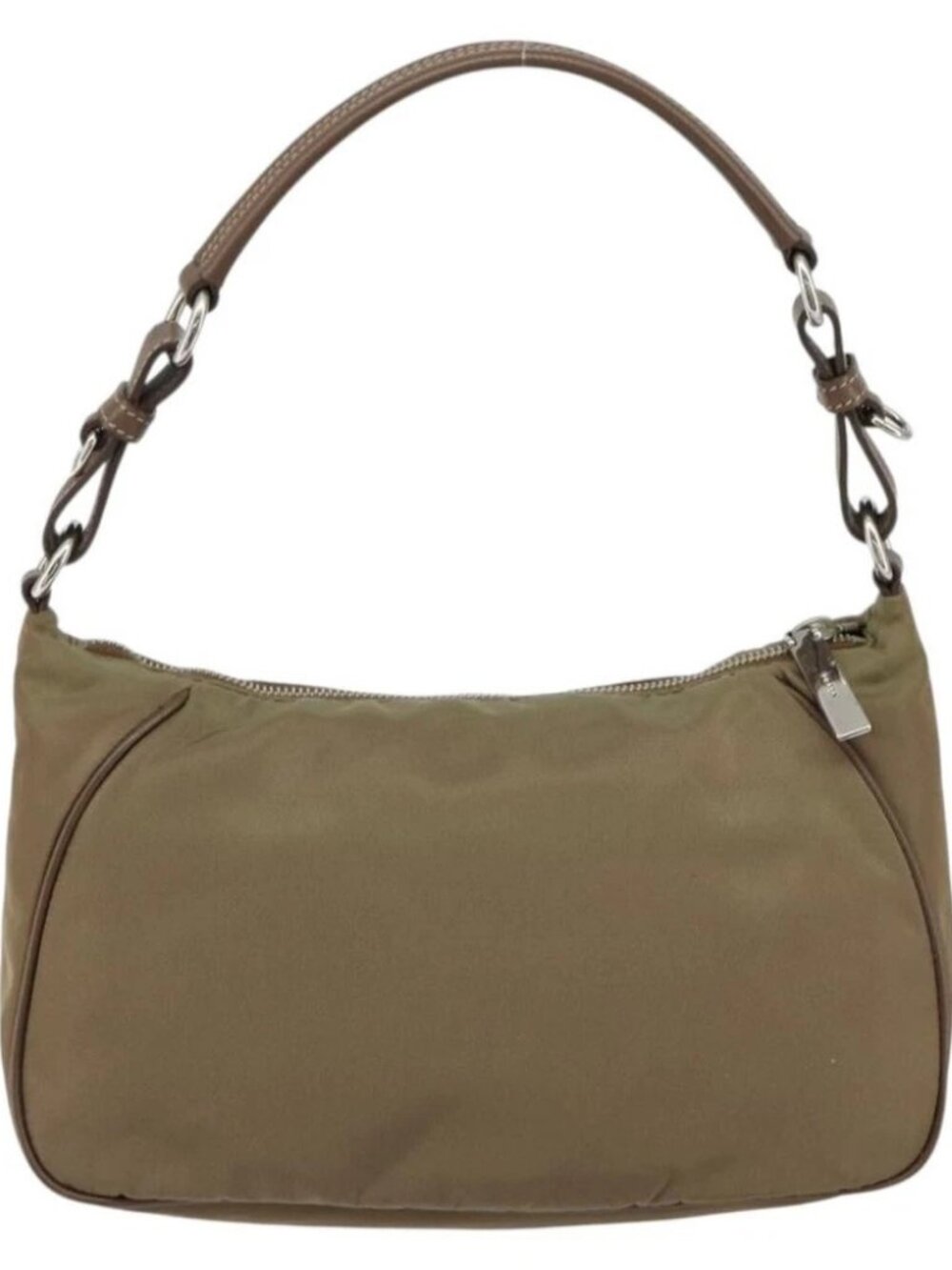 Christian Dior Shoulder Bag Nylon Leather Black Brown gold - Picture 2 of 16